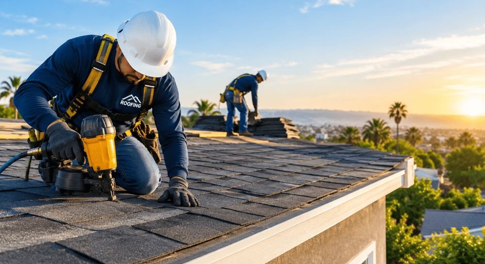 RC Sky Roofing Torrance CA team at work